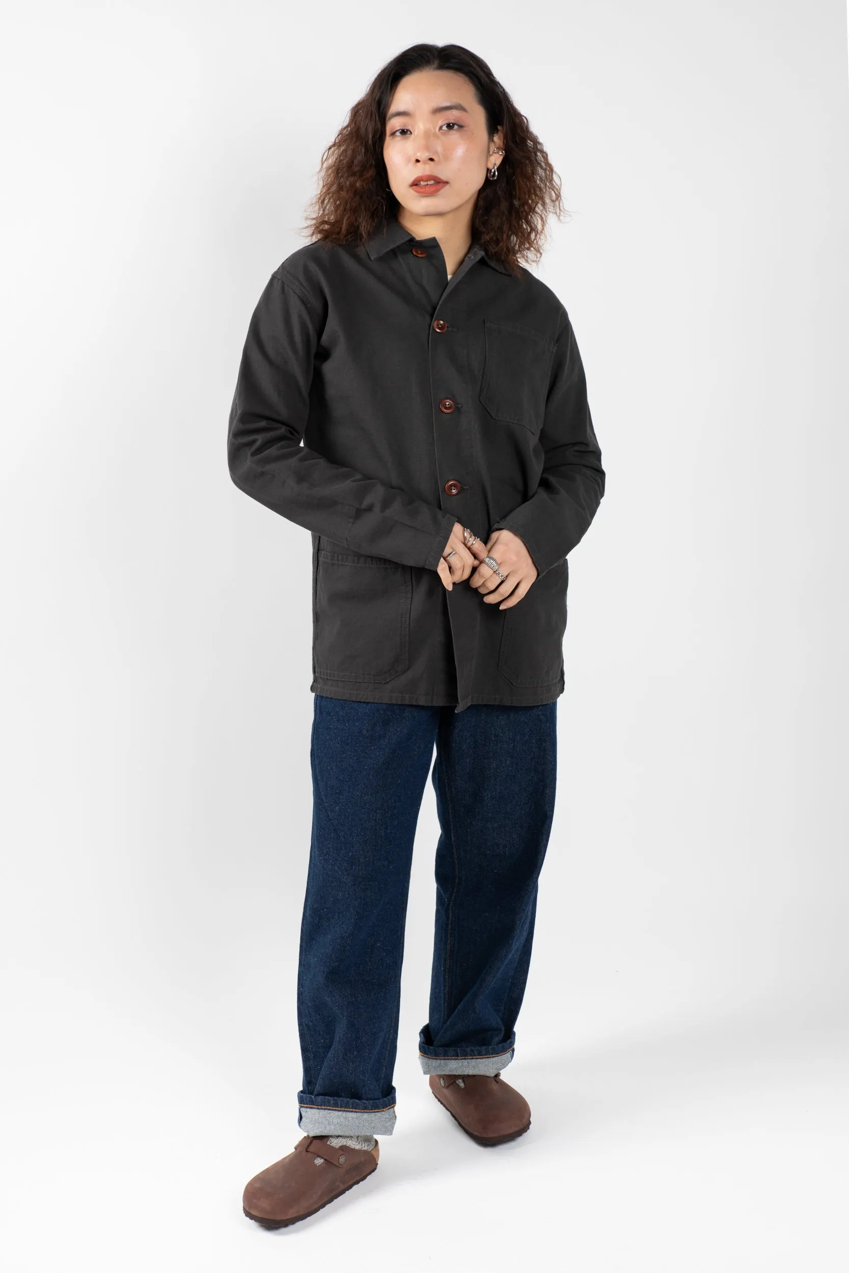 3001 Button Overshirt | Charcoal