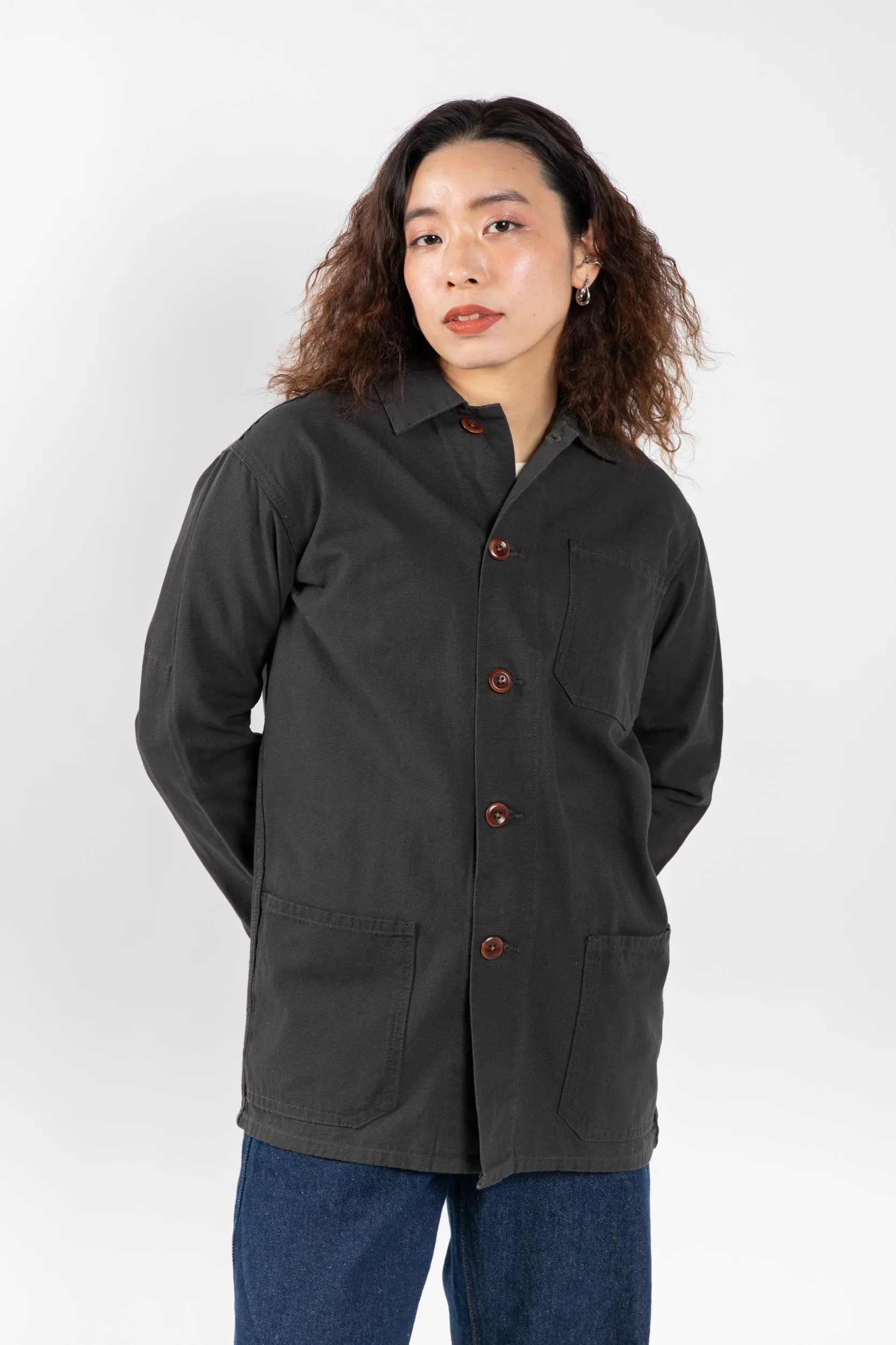 3001 Button Overshirt | Charcoal