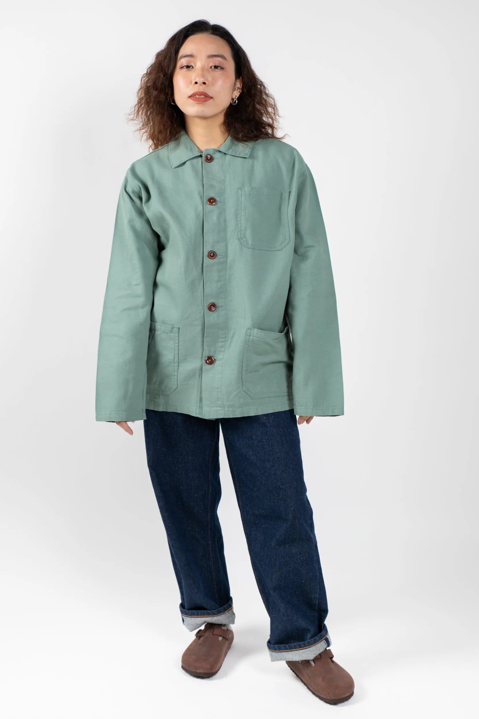 3001 Button Overshirt | Eucalyptus