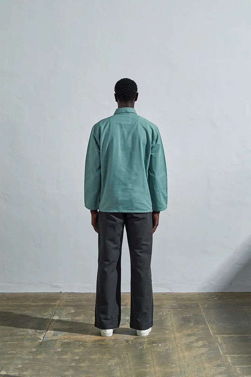 3001 Button Overshirt | Eucalyptus