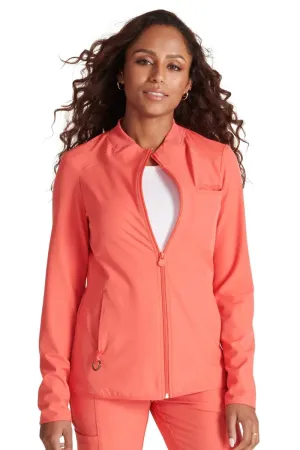 Allura Women's Zip-Up Scrub Jacket | Cayenne