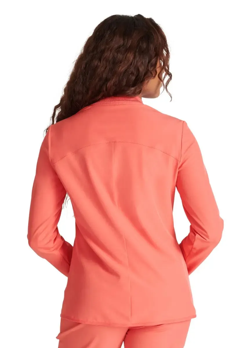 Allura Women's Zip-Up Scrub Jacket | Cayenne