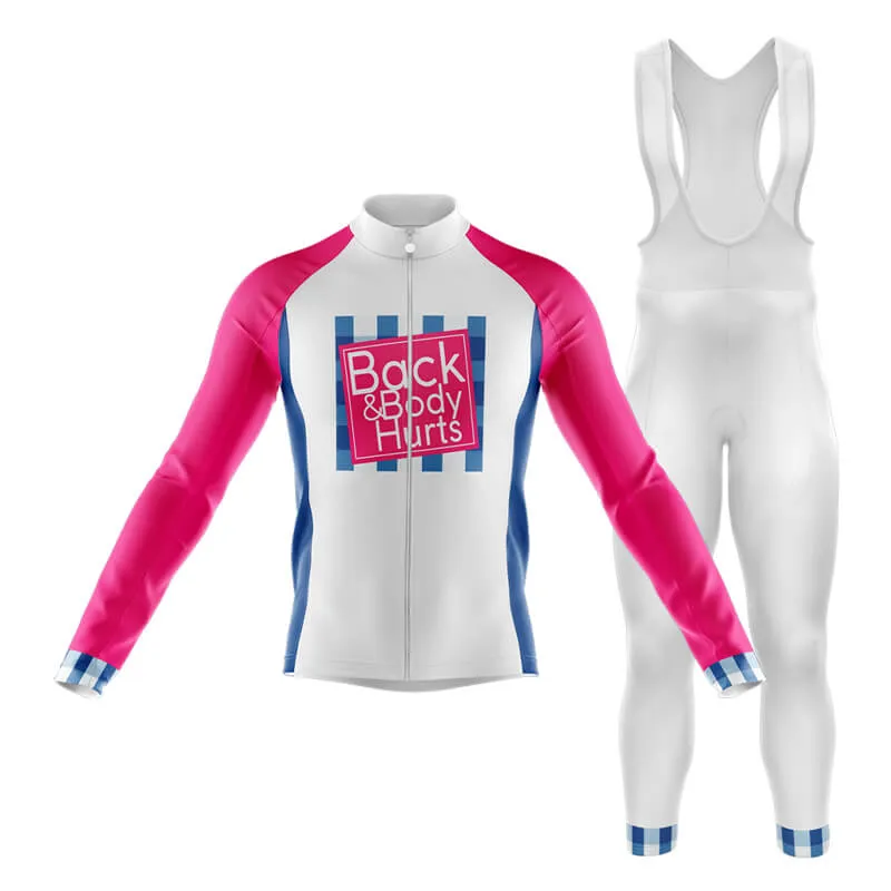 Back & Body Hurts (V2-White) Club Cycling Kit