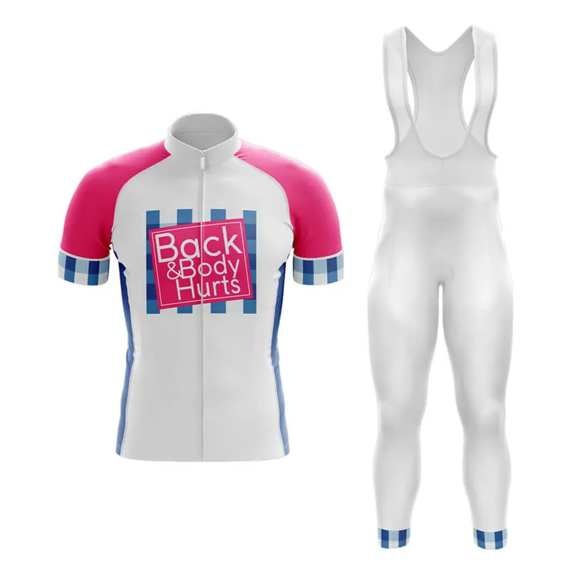 Back & Body Hurts (V2-White) Club Cycling Kit