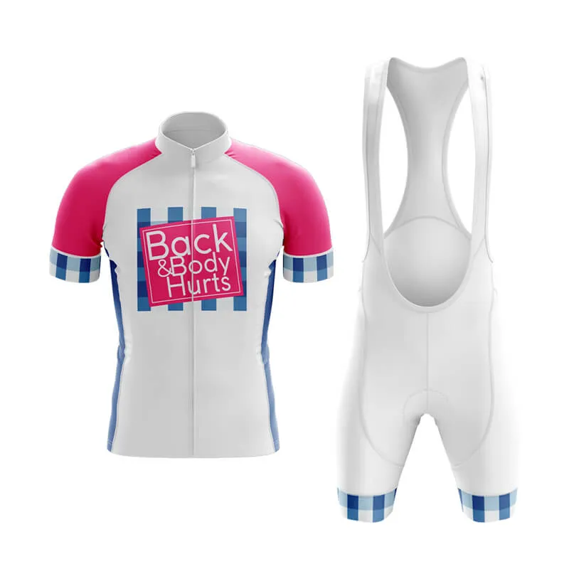 Back & Body Hurts (V2-White) Club Cycling Kit