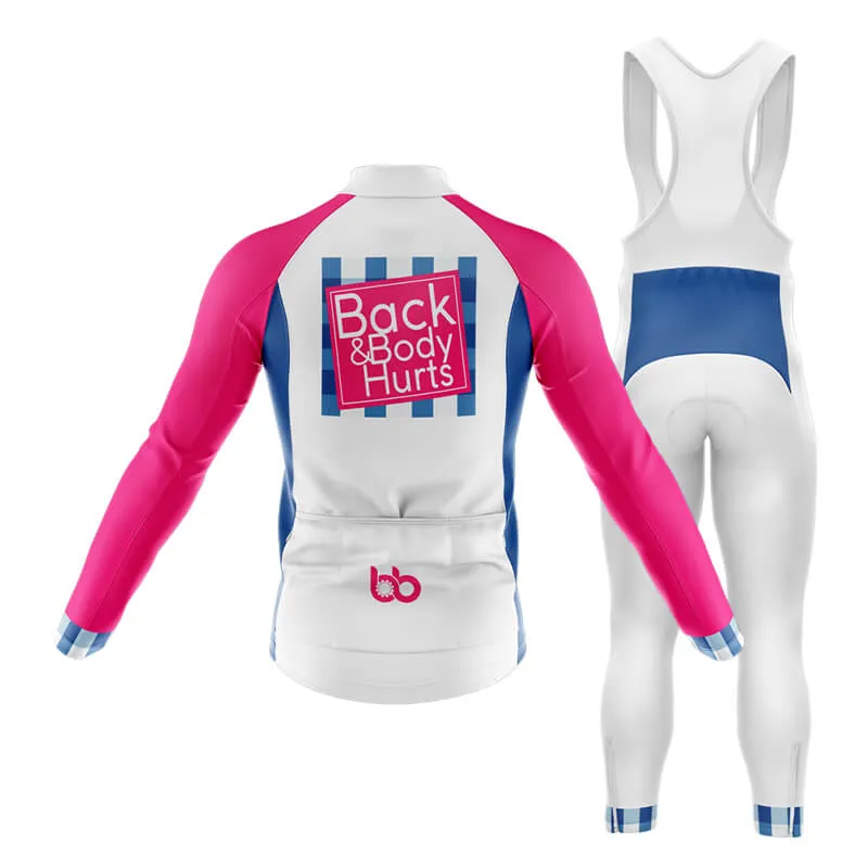 Back & Body Hurts (V2-White) Club Cycling Kit