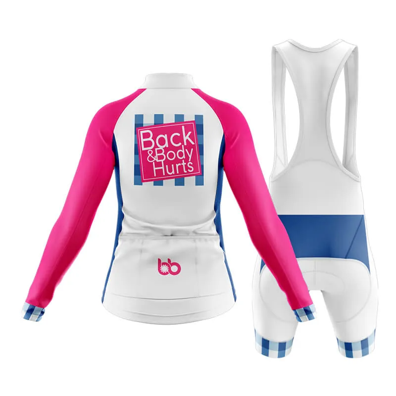 Back & Body Hurts (V2-White) Club Cycling Kit