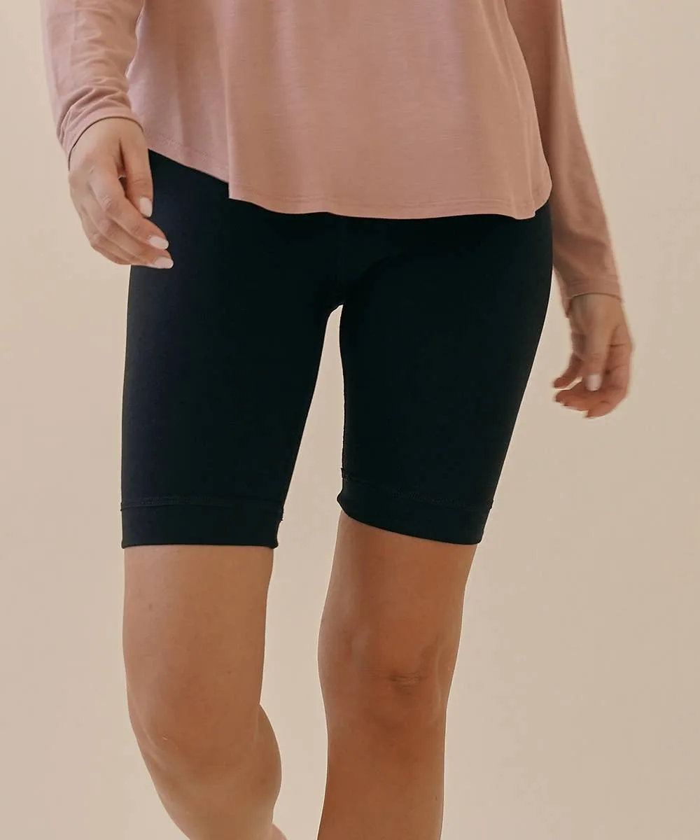 Bamboo Cotton Bike Leggings in Black