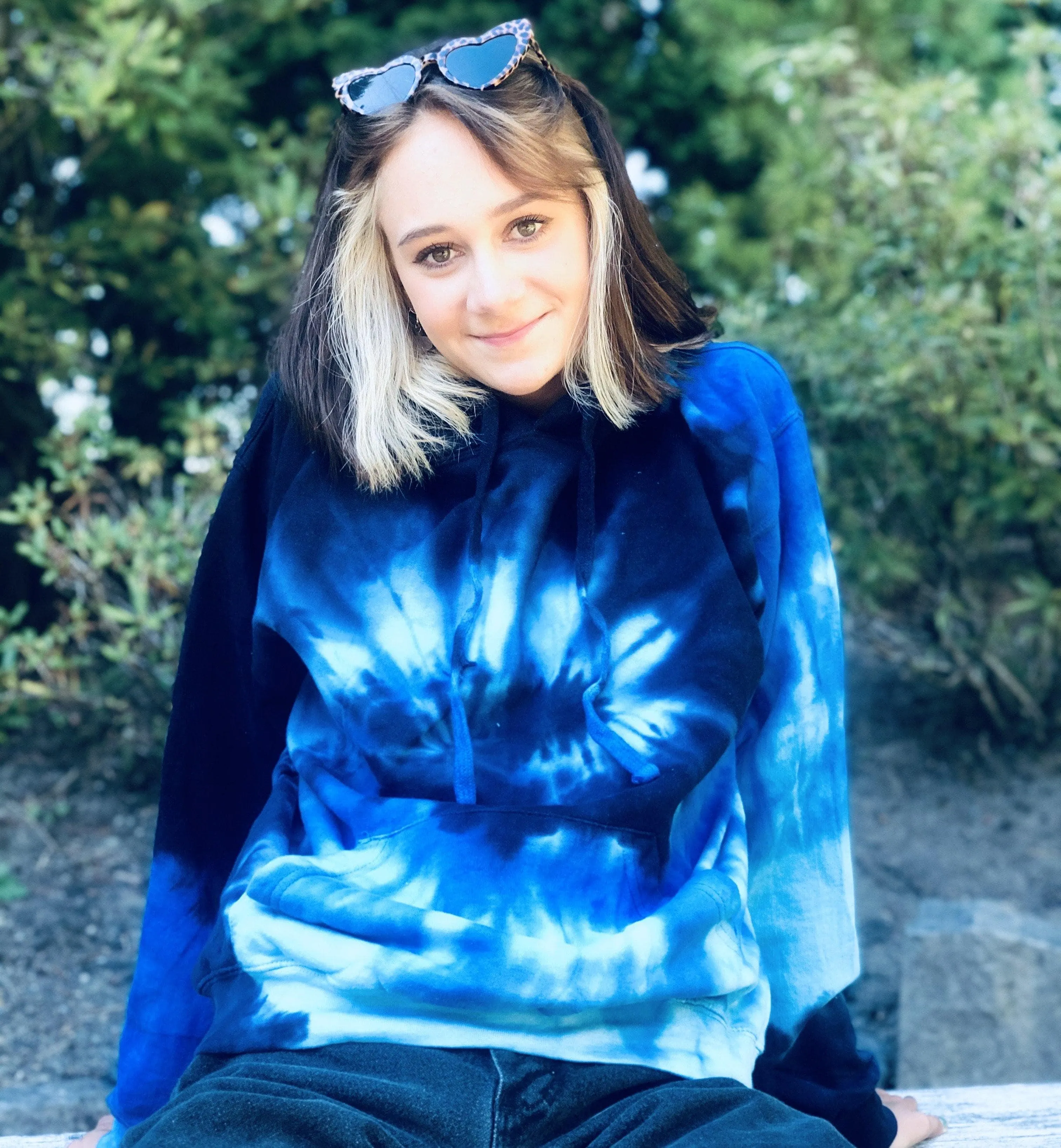 Blue Ocean Tie Dye Hoody