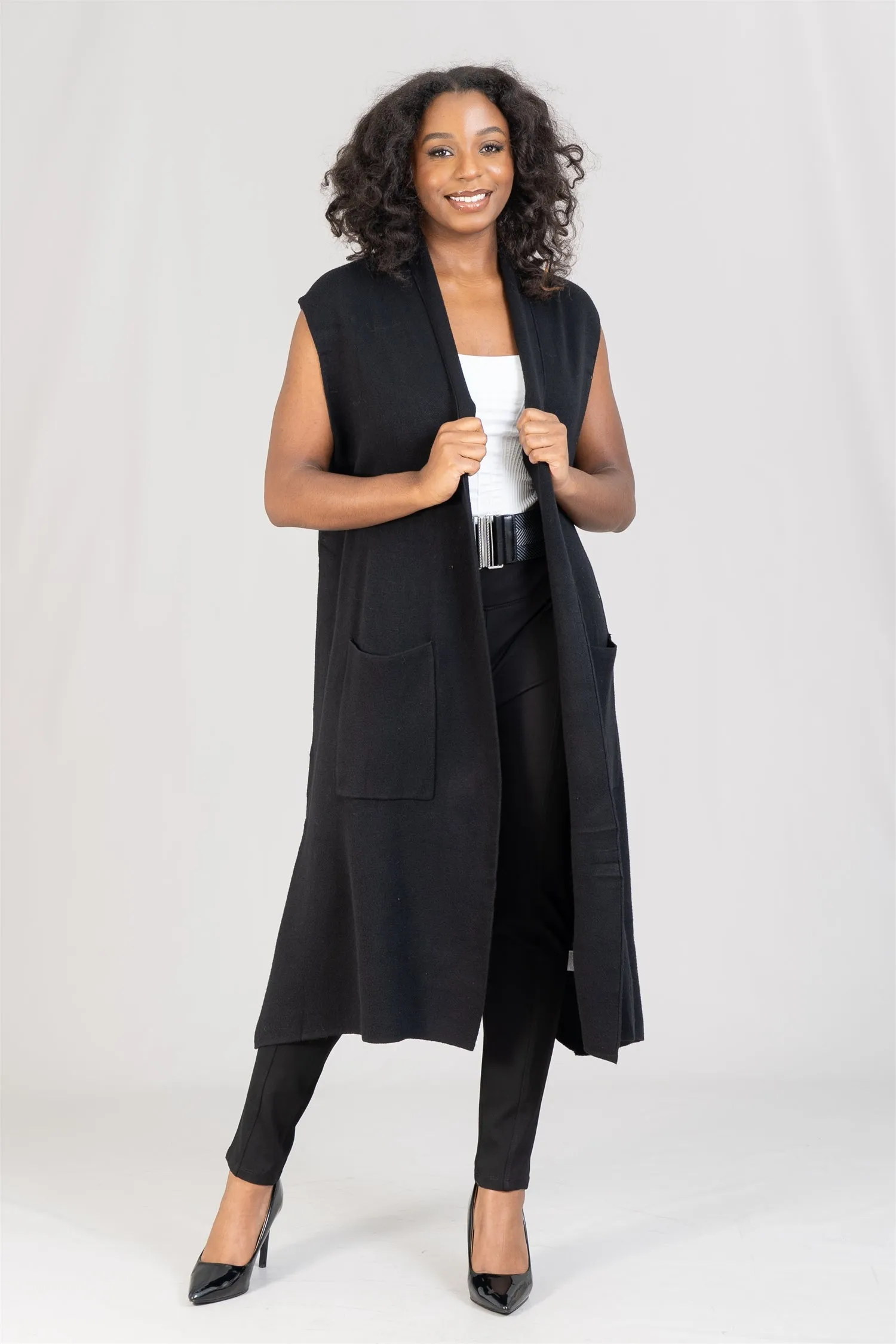 Boho Chic 611 Two-pocket Vest Duster