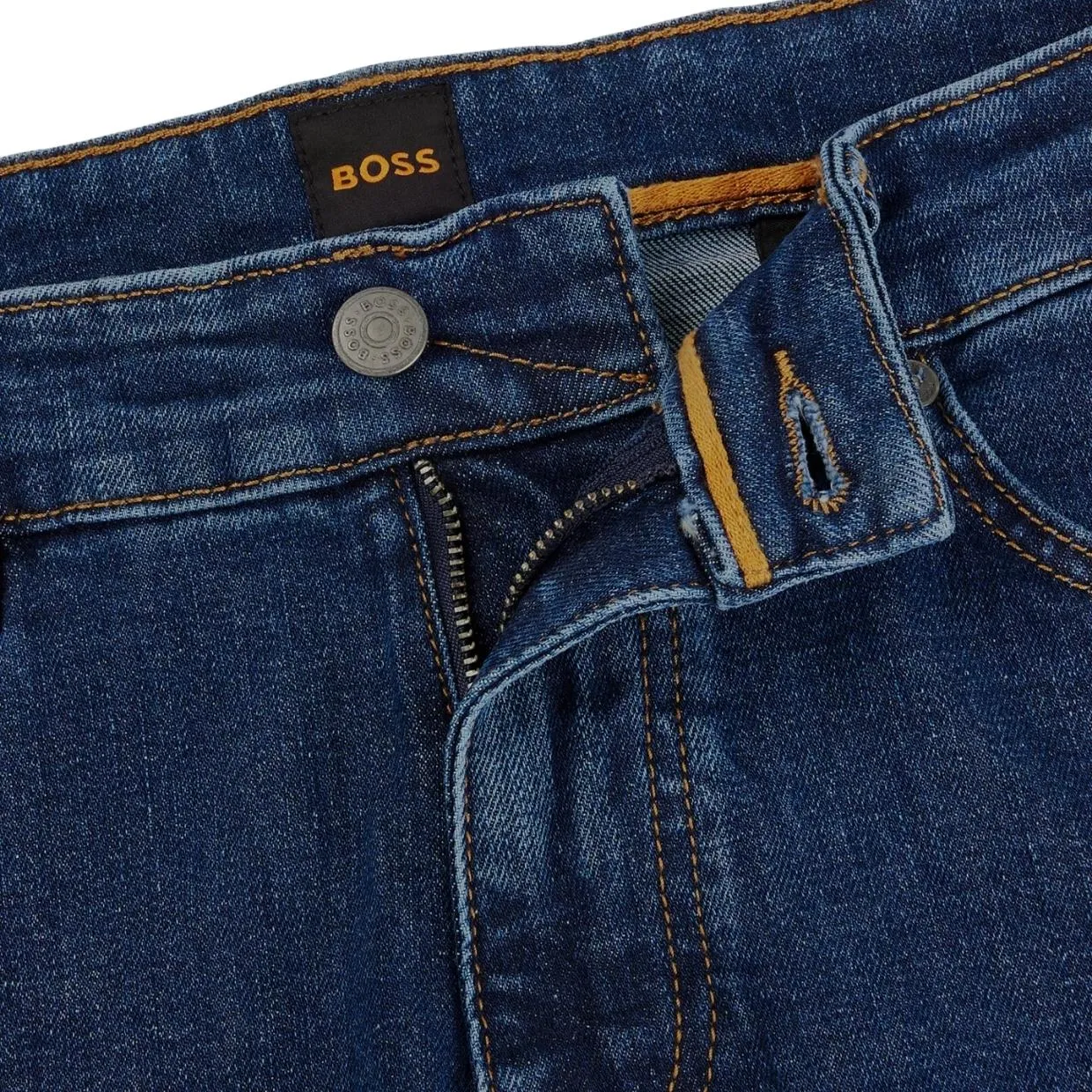 BOSS Delaware BC-C Slim Fit Comfort Dark Blue Denim Jeans