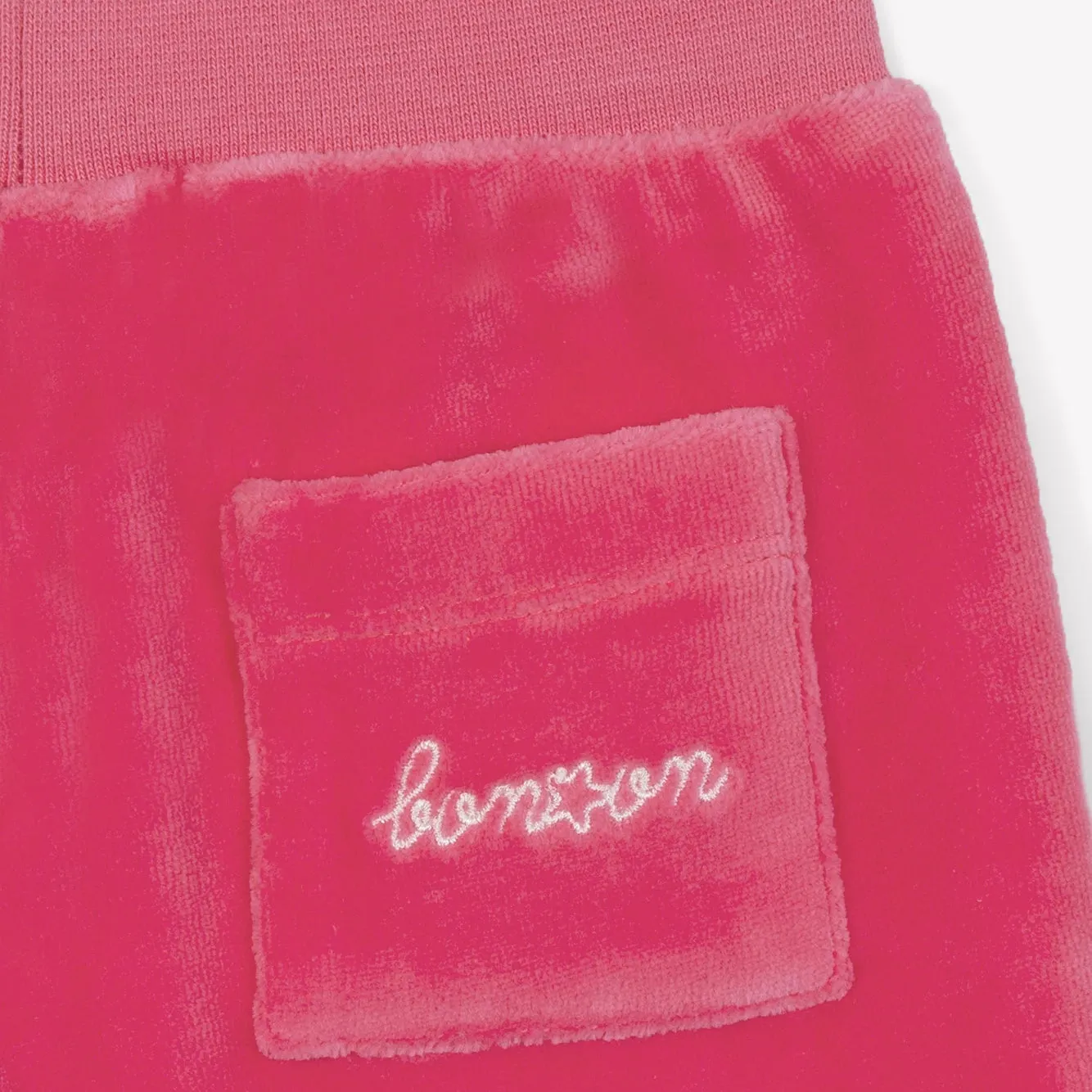 Bubblegum Velour Joggy Baby Pants