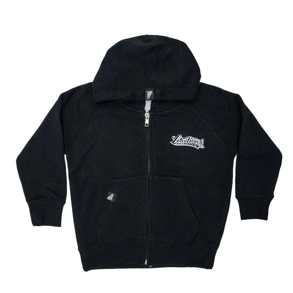 Cali Queen Toddler Black Zip Up Hoodie