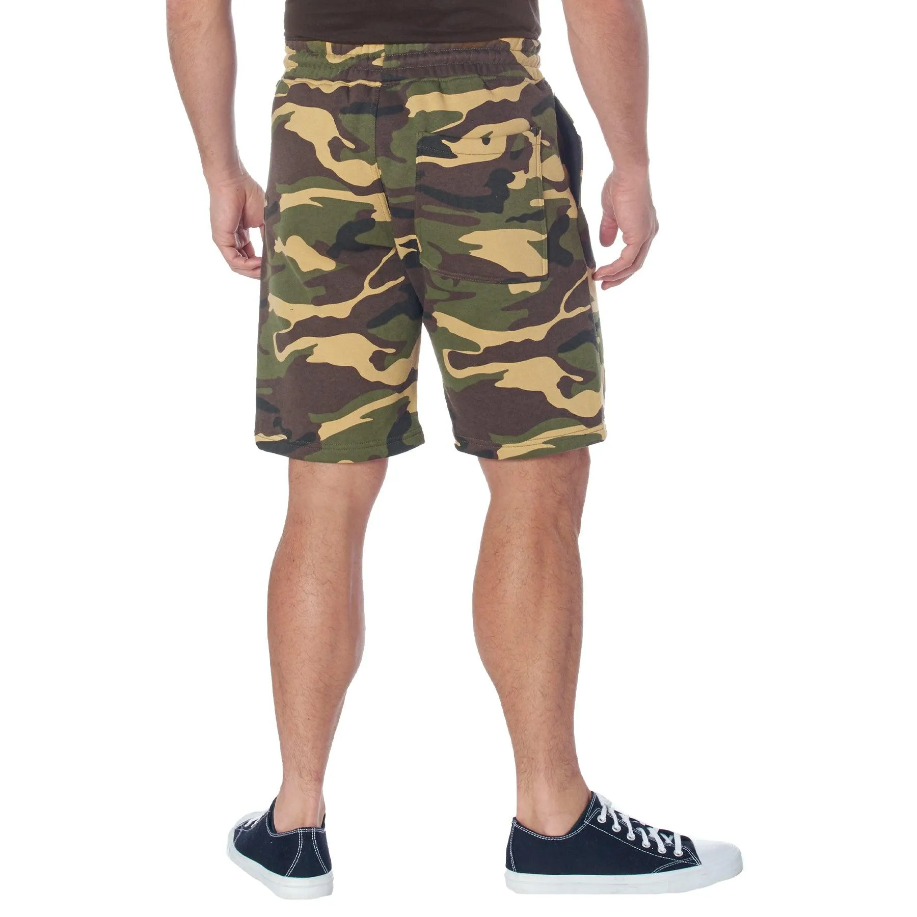 Camo & Solid Color Sweatshorts