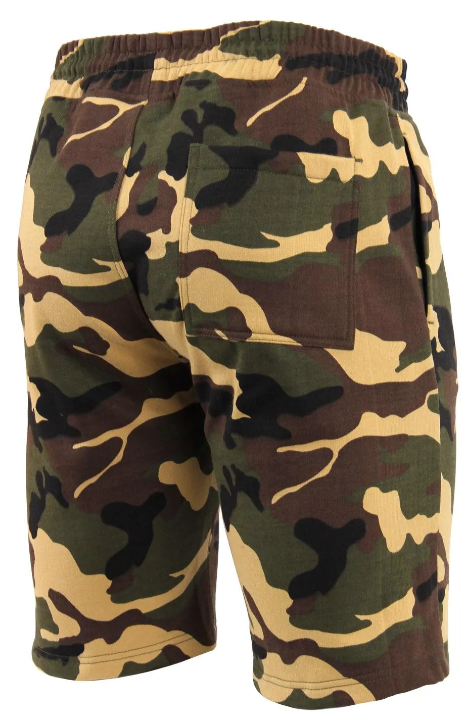 Camo & Solid Color Sweatshorts