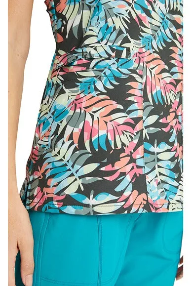 Cherokee Women's Mock Wrap Print Top | Loving Tropic