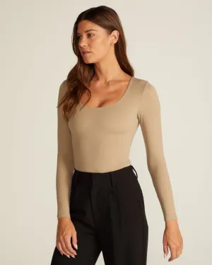 Contour Scoopneck Long Sleeve Bodysuit