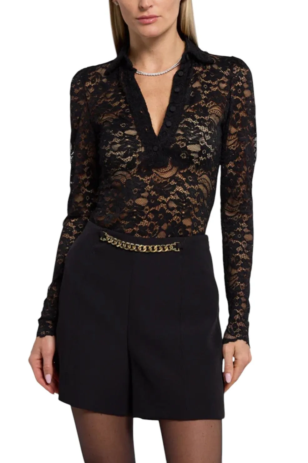 Dominique Lace Top - Black