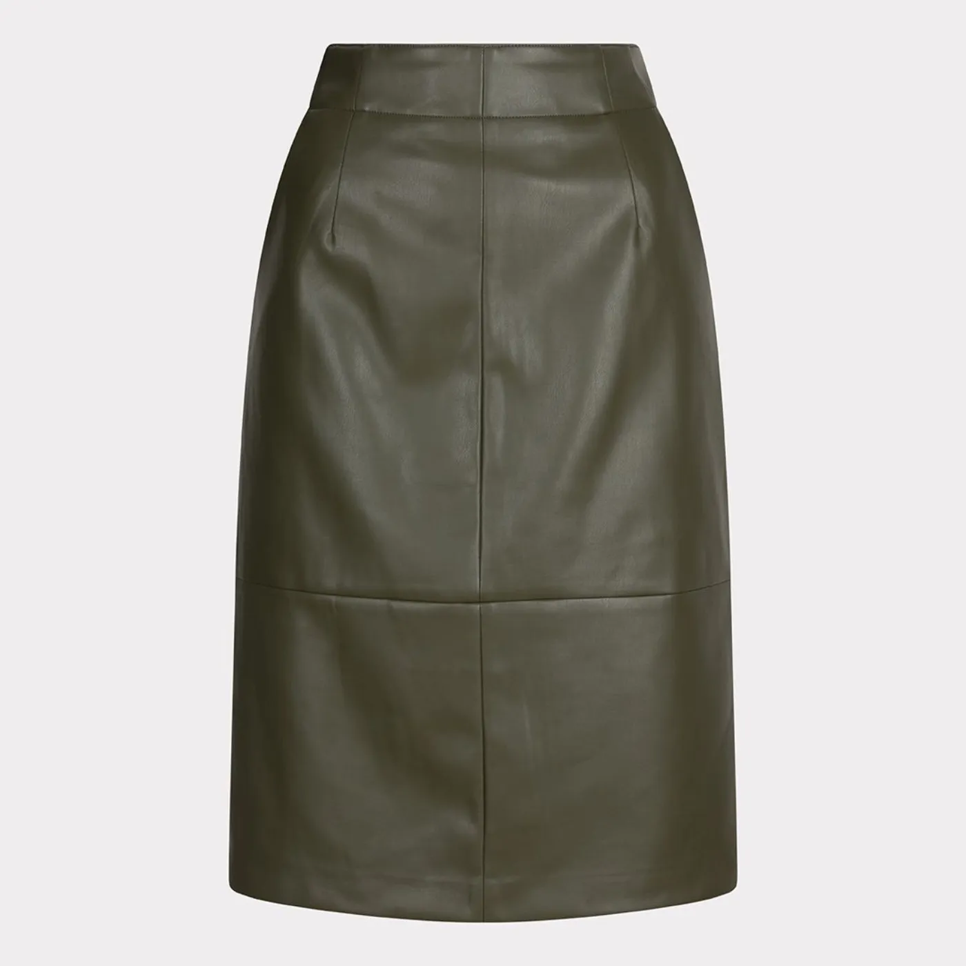 Esqualo Vegan Leather Pencil Skirt | Green