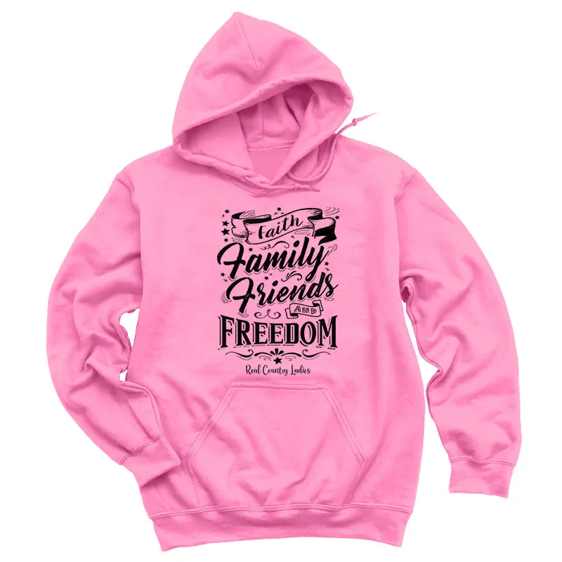 Faith Family Friends Black Print Hoodies & Long Sleeves