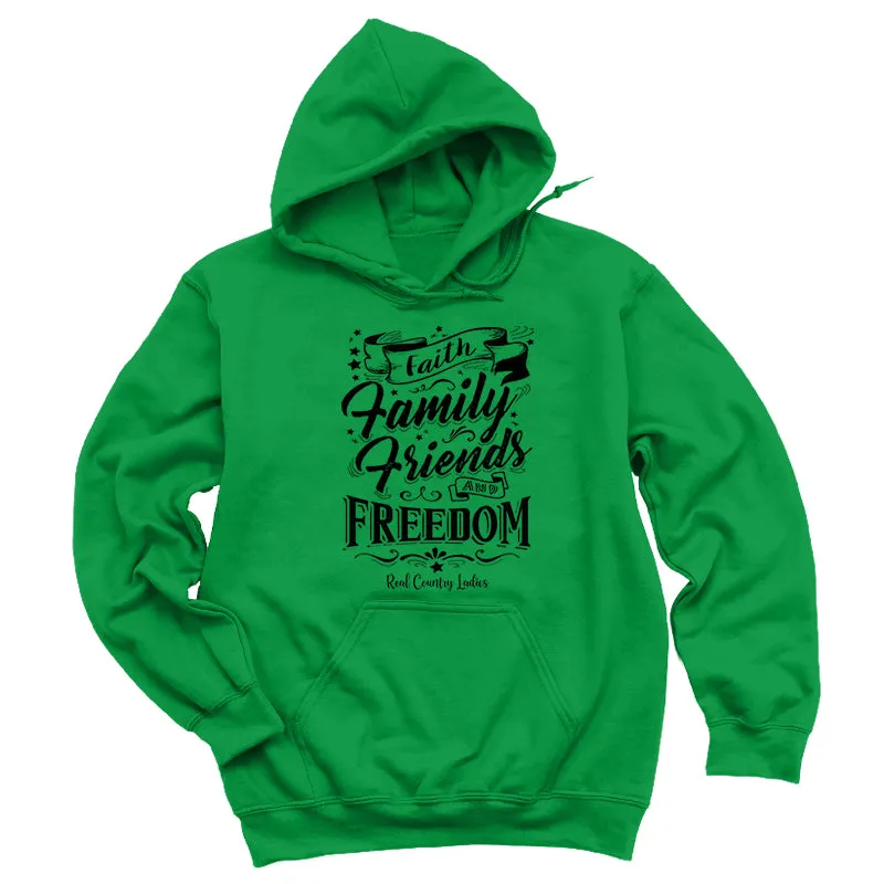 Faith Family Friends Black Print Hoodies & Long Sleeves