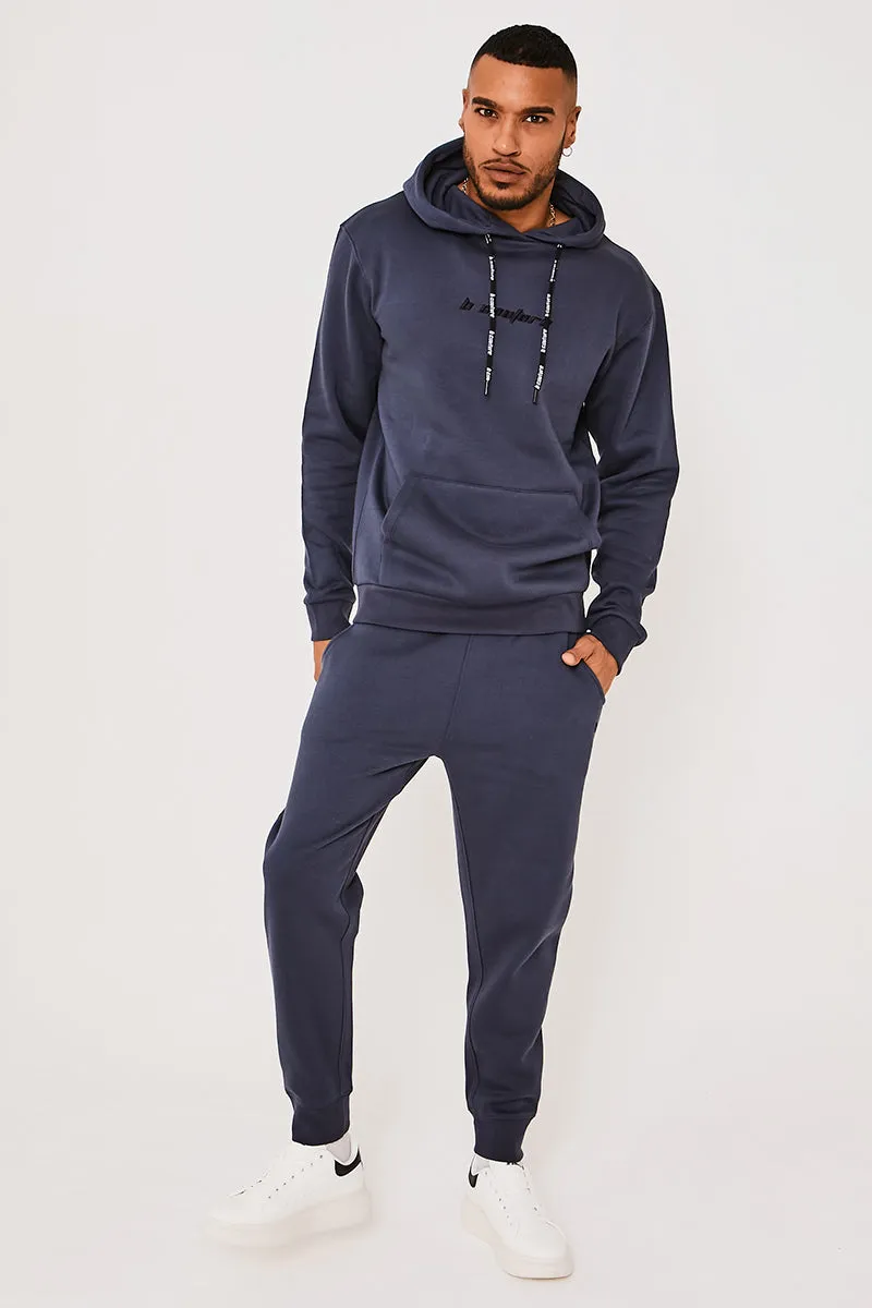 Finchley Road Fleece Tracksuit - Navy