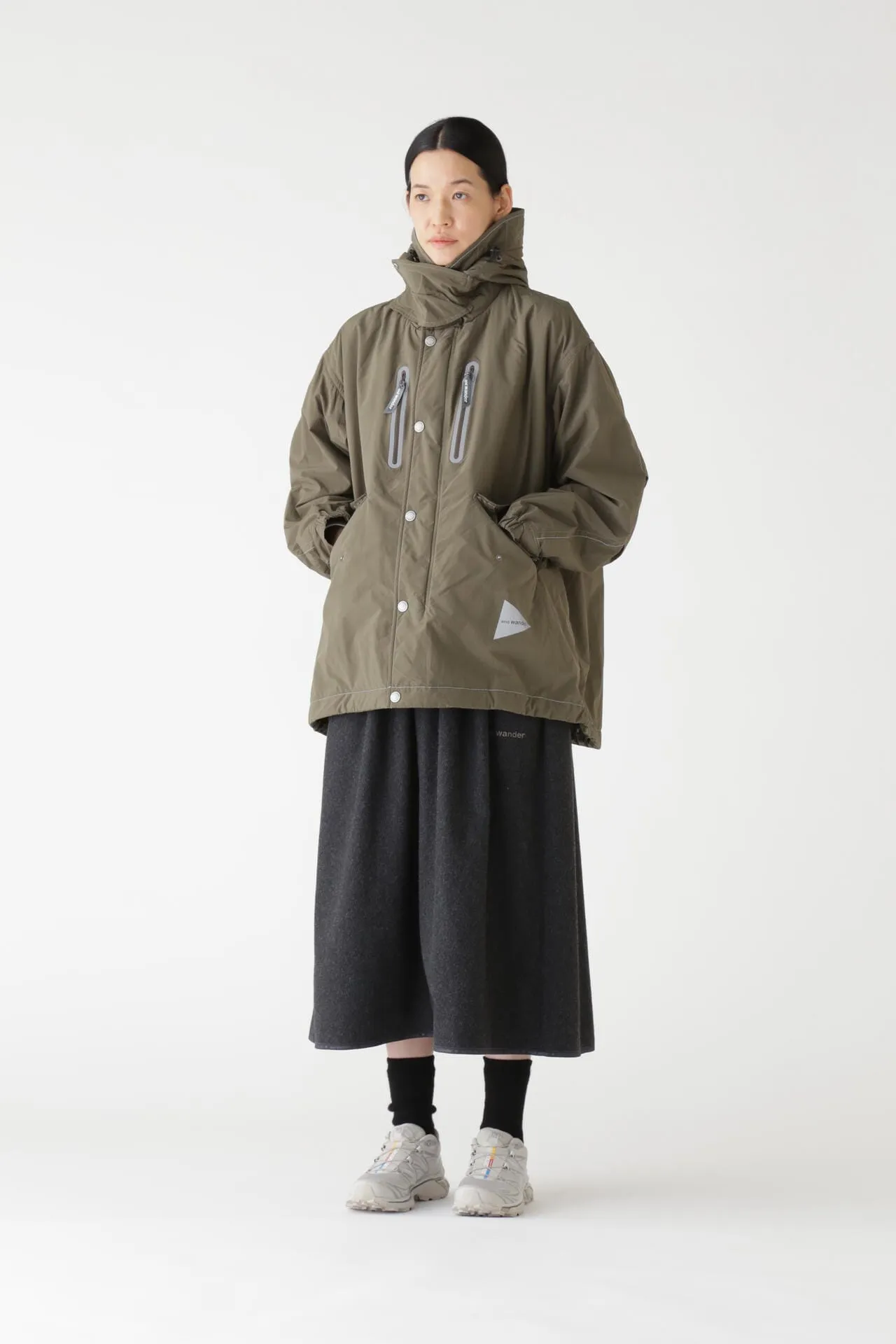 fishtail Octa coat - khaki