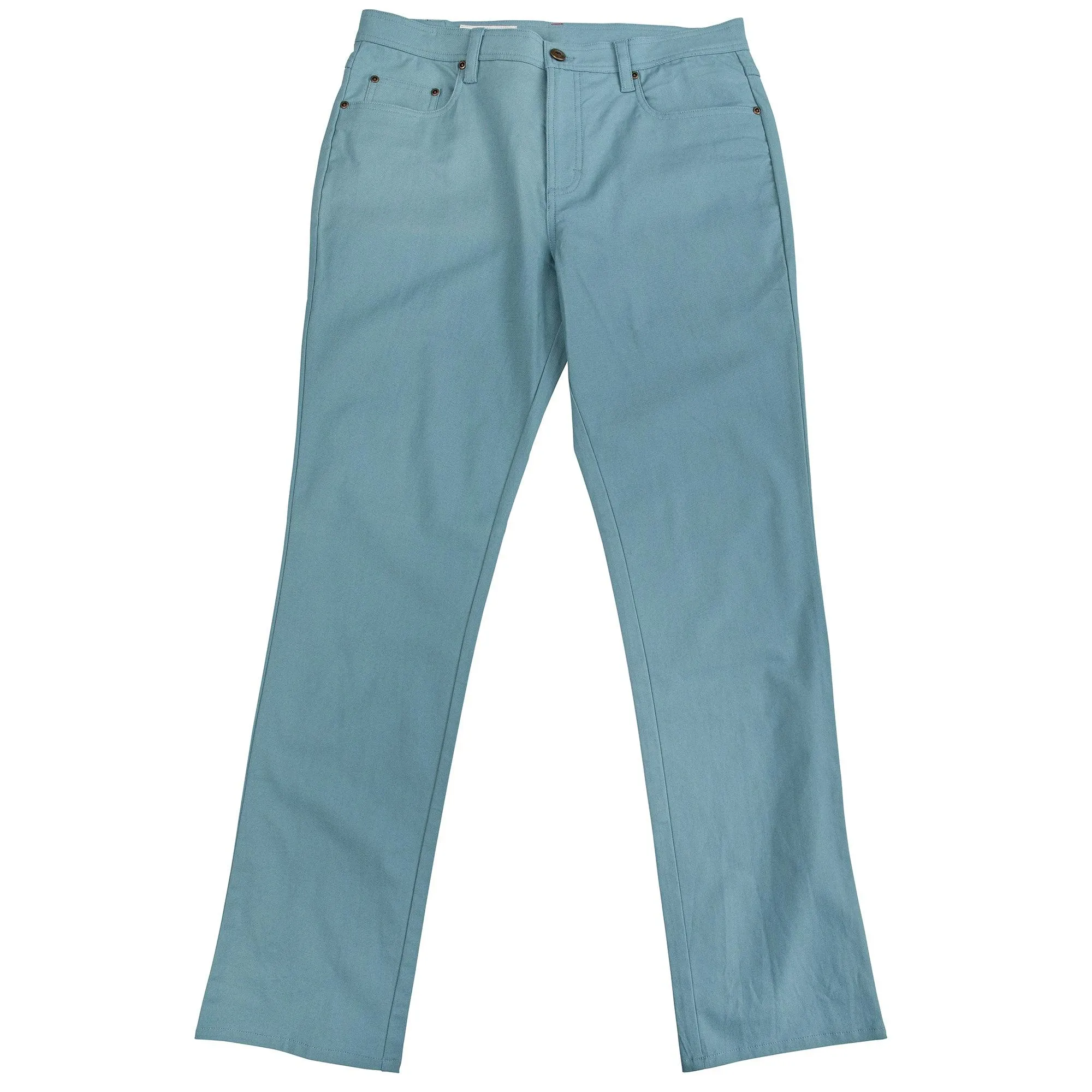 Flex Micro Canvas Five Pocket Stretch Pant Smoke Blue