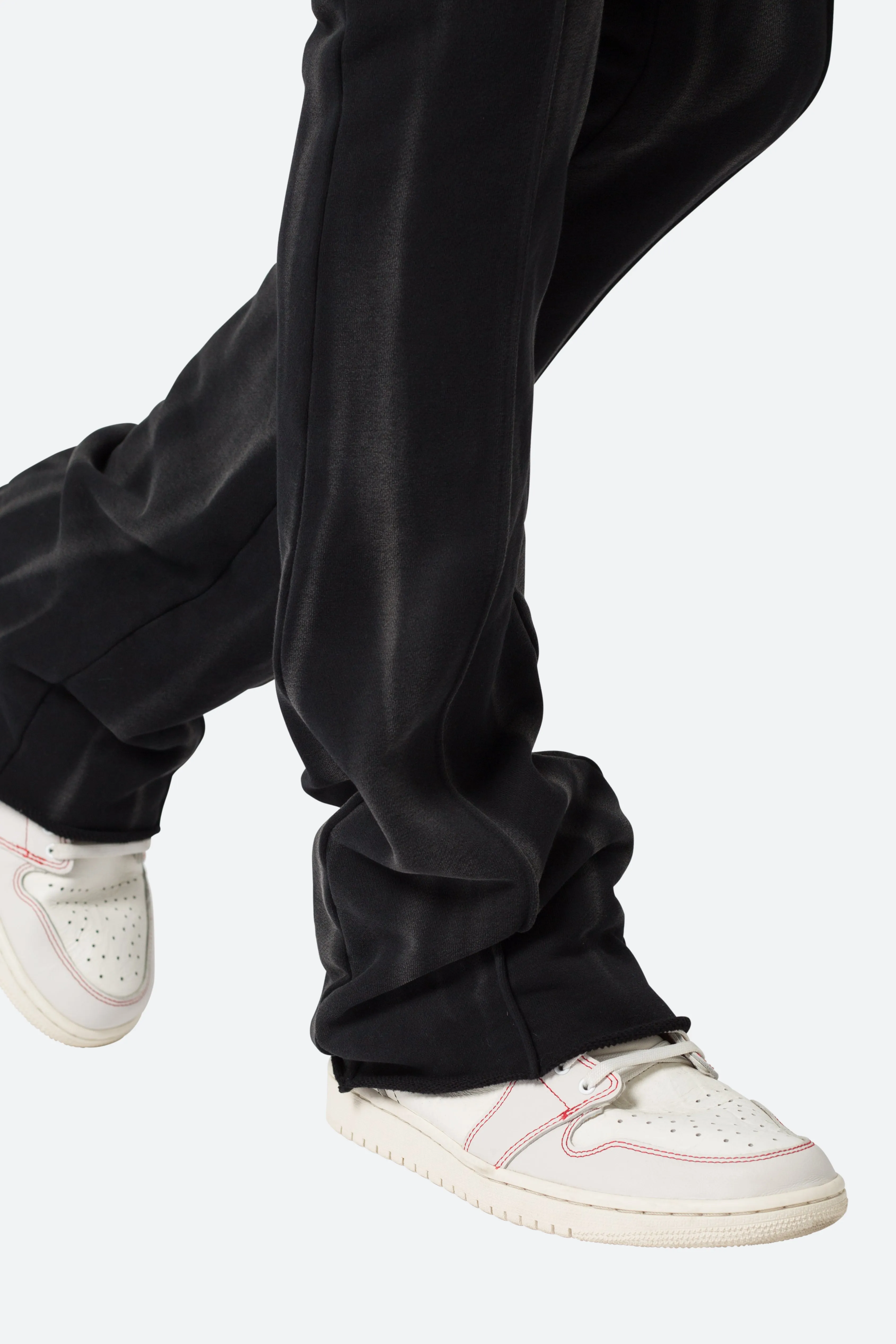 French Terry Flare Sweatpants - Black