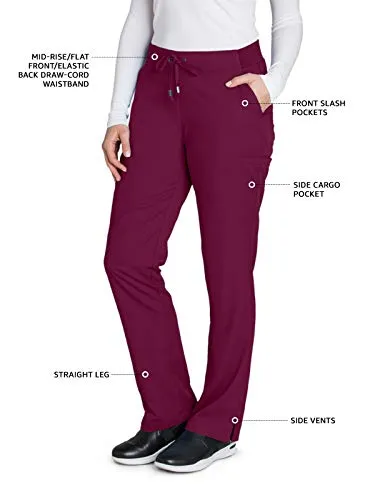 Grey's Anatomy 4277 6-Pocket Flat Front Pant for Women– Modern Fit Medical Scrub Pant