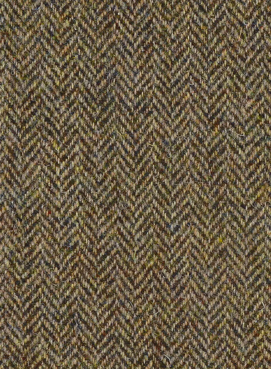 Harris Tweed Hebridean Brown Herringbone Highland Trousers