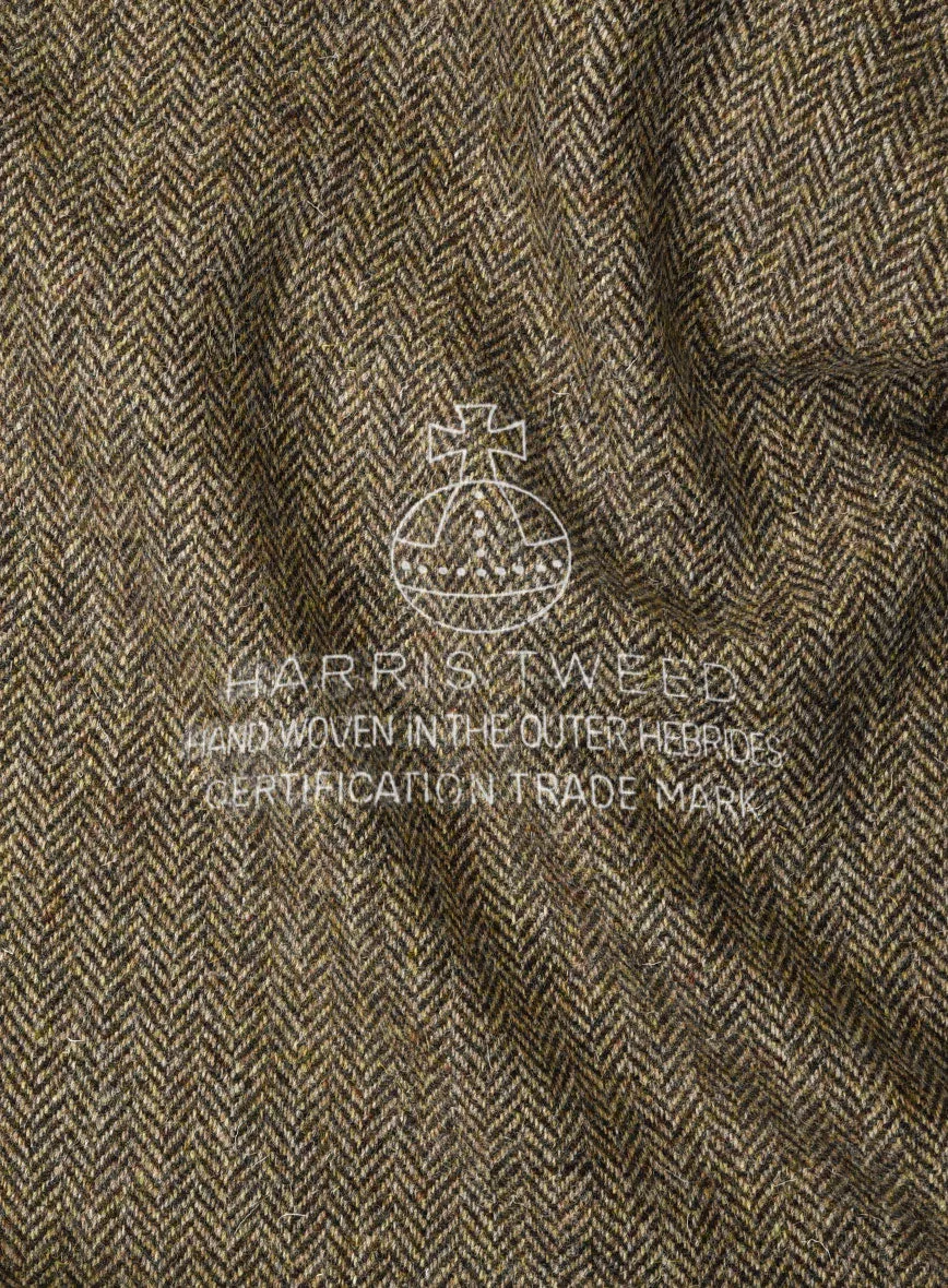 Harris Tweed Hebridean Brown Herringbone Highland Trousers