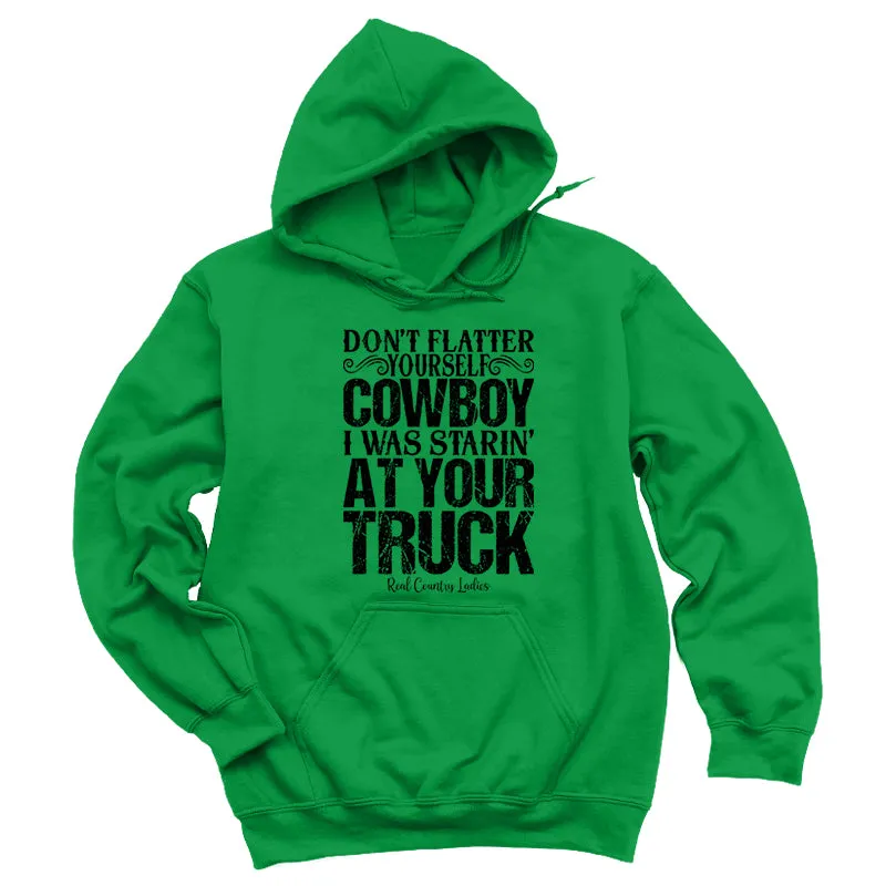 I Was Starin' At Your Truck Black Print Hoodies & Long Sleeves