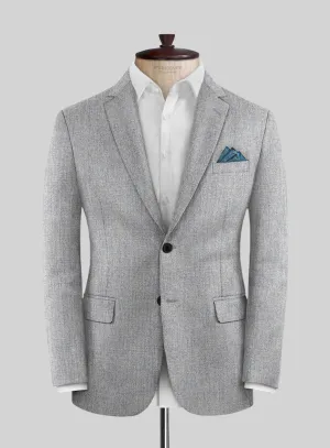 Italian Turna Light Gray Flannel Jacket