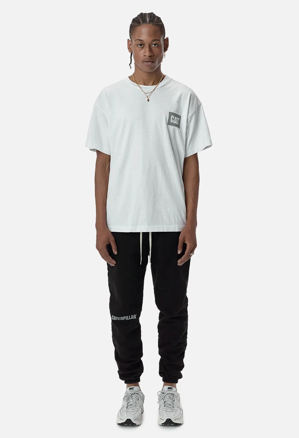 JE X CAT Reflect University Tee / White