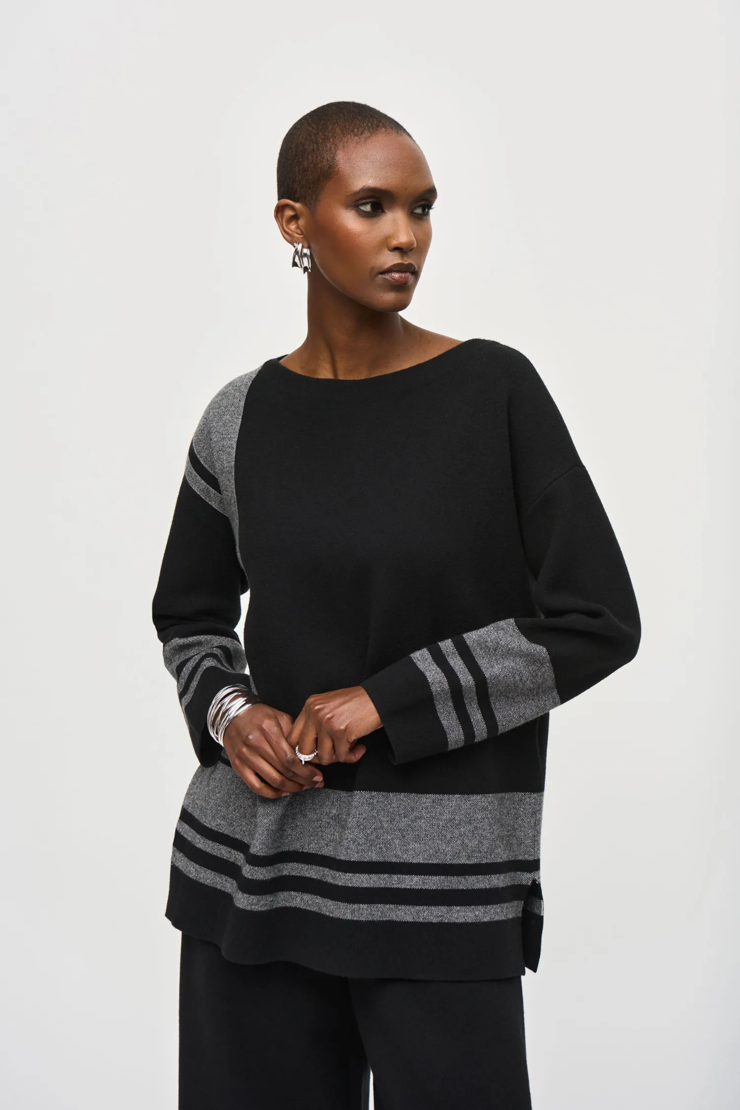 Joseph Ribkoff Boxy Sweater Knit Top - Style 243949