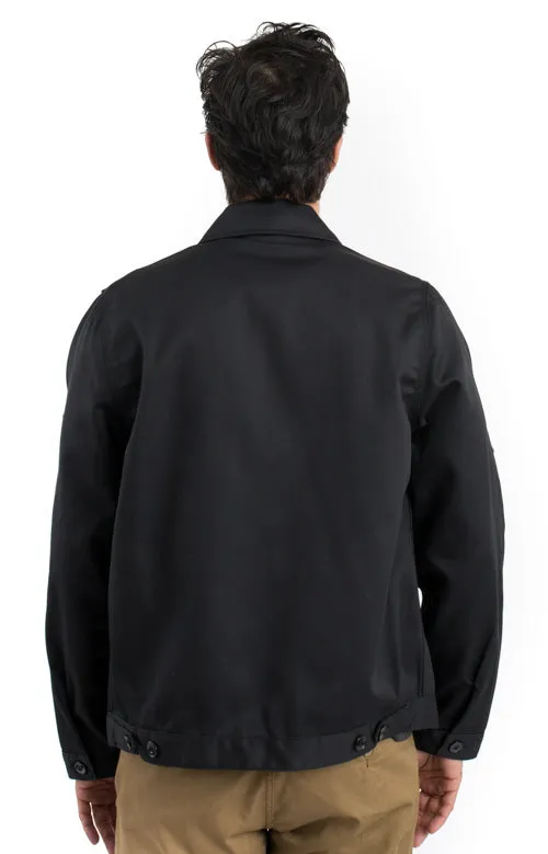 (JT75BK) Unlined Eisenhower Jacket - Black