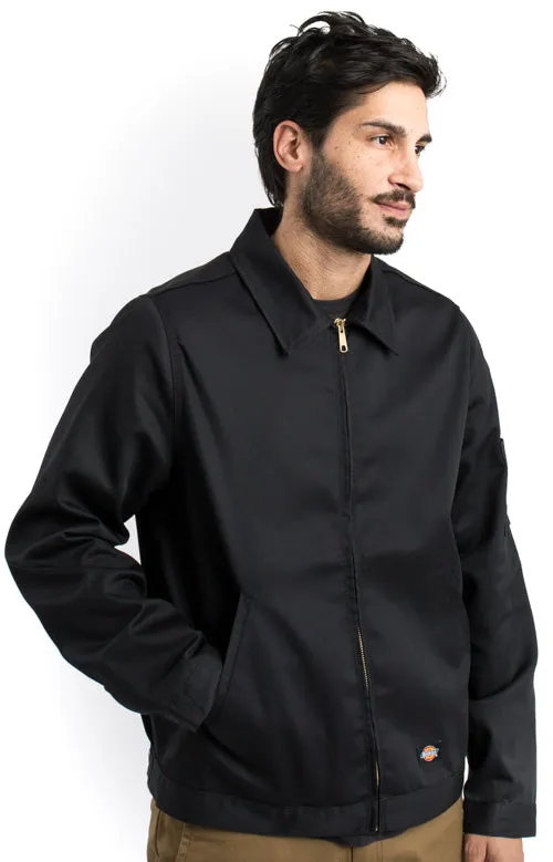 (JT75BK) Unlined Eisenhower Jacket - Black