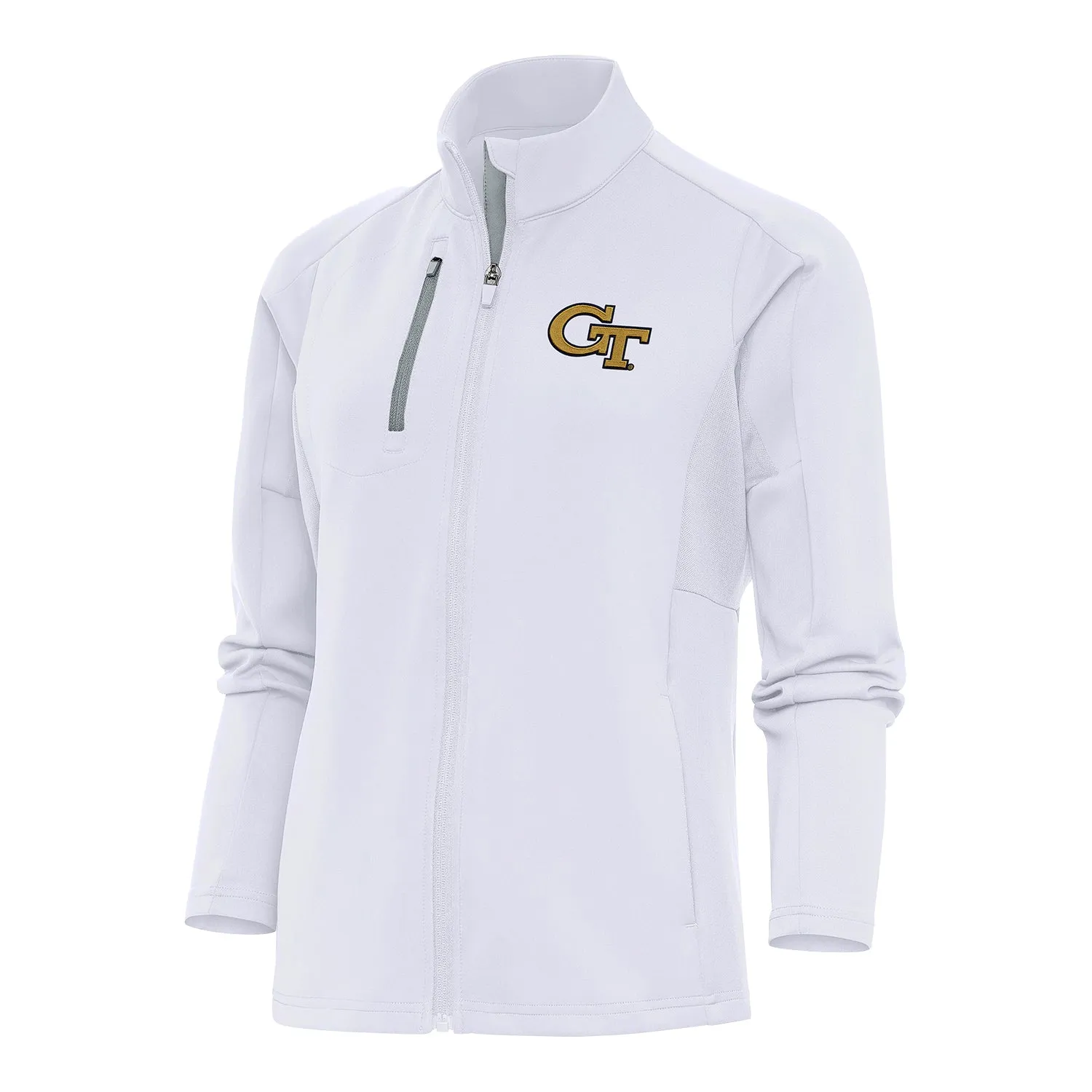 Ladies Georgia Tech Yellow Jackets Full Zip Generation White Jacket