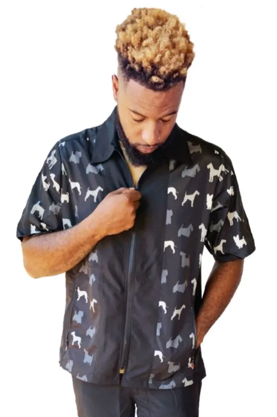 Ladybird Mens Terrier Print Accent Jacket