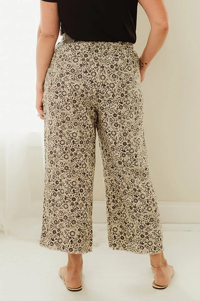 Linen Capri Pants