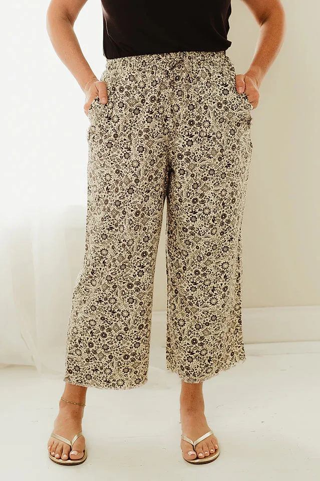 Linen Capri Pants