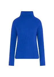 LONA Turtleneck Sweater in Cobalt