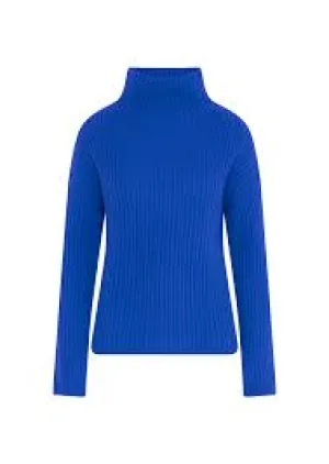 LONA Turtleneck Sweater in Cobalt