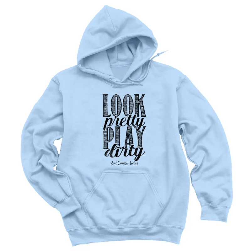 Look Pretty Play Dirty Black Print Hoodies & Long Sleeves