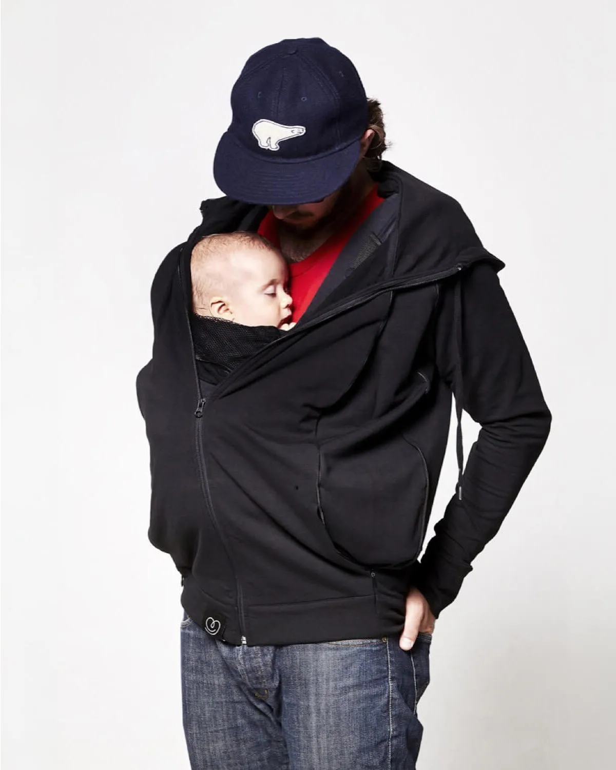 Love Radius Parent's Baby Wearing Hoodie - Black