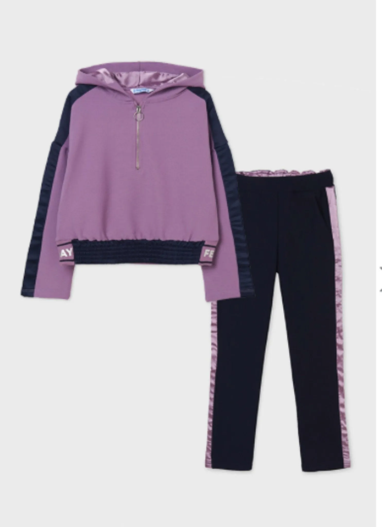 Mayoral Girls Purple 2 Piece Tracksuit