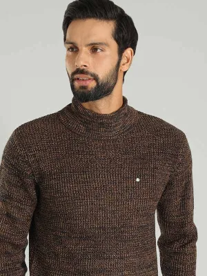 Men Solid Full Sleeve Turtle Neck Sweater