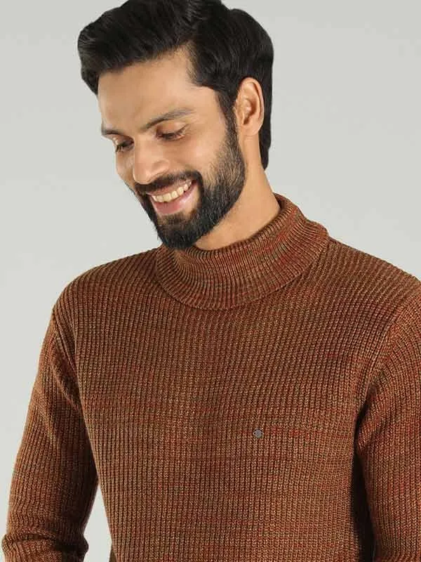 Men Solid Full Sleeve Turtle Neck Sweater