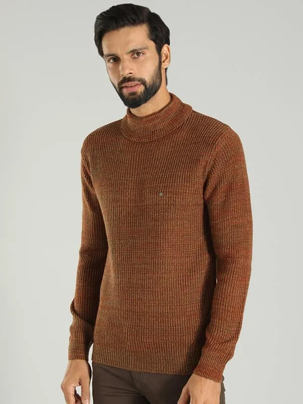 Men Solid Full Sleeve Turtle Neck Sweater